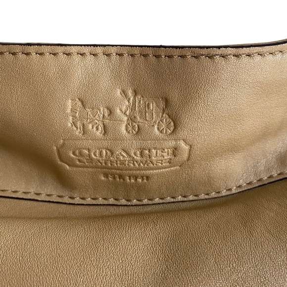 Coach Beige Zoe Hobo Purse - Picture 12 of 13